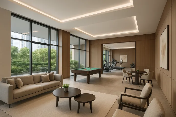 Clubhouse and community facilities at Sattva Sanio Budigere Cross Bengaluru